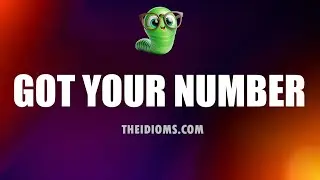 I've Got your Number | Meaning | Idiom | Definition | Origin | History | Story | Example Sentences