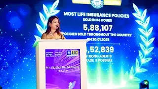 5,88,107 Policies in 1 Day | LIC Guinness Record | Anchor Mayuri Malandkar