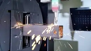 CNC Metal Pipe Laser Cutter With Automatic Feeding System