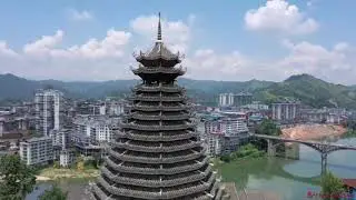 Sanjiang Drum Tower #sanjiangdrumtower #guilintour