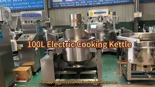 Customized 100L Electric Induction Automatic Planetary Cooking Kettle with Stirrer Machine