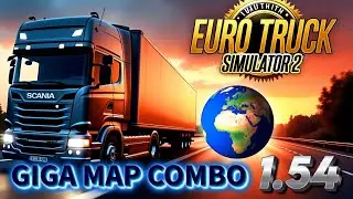 ETS2 1.54 GIGA MAP COMBO NEW UPDATES | Exploring the Beauty of the Caucasus Map Mod