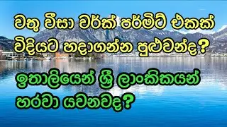 වතු වීසා වර්ක් පර්මිට් එකක් විදියට හදාගන්න පුළුවන්ද? Italy visa sinhala