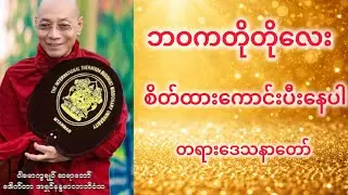ဘဝကတိုတိုလေးစိတ်ကောင်းထားပီးနေပါ-ပါချုပ်ဆရာတော်ဘုရားကြီး