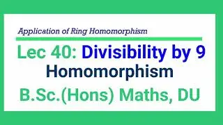 L 40 Test for Divisibility by 9 | Divisibility by 11 | Divisibility by 3 | Divisibility by 4 | Ring