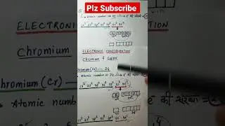 #Chromium and Copper Electronic configuration#electronic configuration