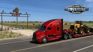 American Truck Simulator Texas DLC Gameplay Hidden Route City Corpus Christi JCB 457