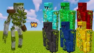 MUTANT BOGGED VS ALL EXTRA GOLEM &ndash; MINECRAFT MOBS BATTLE 