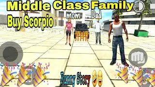 Middle Class Family 🤩 Buy Scorpio || Full Funny Story || InIndianBikeDriving3d || By Sharp Gamerz Yt
