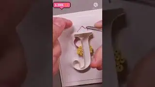 J Alphabet Quilling Paper Art ll #shortvideo #ytshorts #shorts