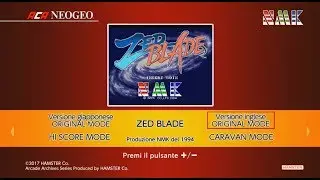 ACA NEOGEO ZED BLADE (Switch) First Look on Nintendo Switch - Gameplay