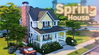Весенний дом🌺│Строительство│Spring House│SpeedBuild│NO CC [The Sims 4]