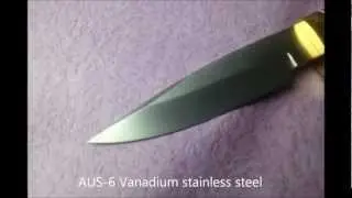 Hattori HA6 Semi Drop Point Utility Knife - video slide show by Pegasusphotos