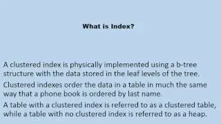 Clustered Index vs Non Clustered Index 04 Sql server Interview questions