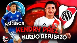 ASÍ JUEGA KENDRY PÁEZ 🔎⚽ FLAMANTE 4TO REFUERZO💣  de River Plate #riverplate