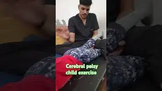Cerebral palsy child exercise in long life physiotherapy and rehab hospital sitabadi