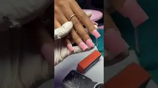 Baby duck nails 💕 pink French tips