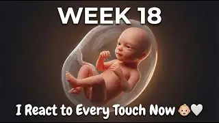 Pregnancy Week 18: Gender May Be Clear! Baby's Yawning in 3D | Ultrasound Animation