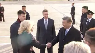 Chinese President Xi Jinping arrives in Moscow, welcomed by Russian Deputy PM