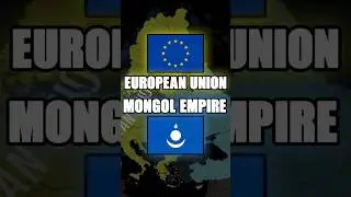 European Union Vs Mongol Empire  #heartsofiron4 #hoi4 #timelapse #shorts #trending #versus #viral