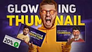 How To Make Glowing YouTube Thumbnail In Mobile🔥📱