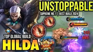 HILDA BEST BUILD 2024 | TOP GLOBAL HILDA GAMEPLAY | MOBILE LEGENDS✓