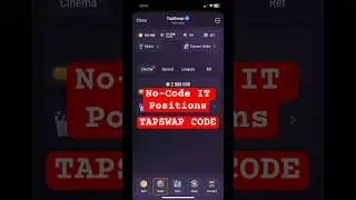 No-Code IT Positions Code Tapswap || Tapswap Code No-Code IT Positions