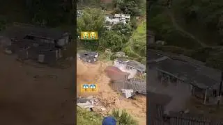 Flash flood destroyed village 😱 #naturaldisaster #naturalphenomena #flashflood #landslide #mudslide