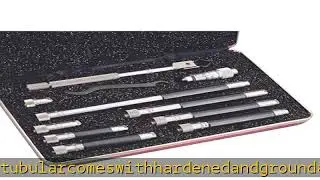 Starrett Tubular Inside Micrometer Set with Case, Quick-Reading Figures, Hardened, Interchangeable