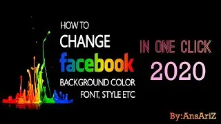 How to Change Facebook Background Color | In Urdu and Hindi | ByAnsAri Z |  2020.