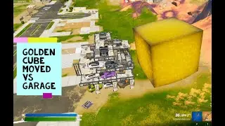GOLDEN CUBE MOVED ! Will it destroy a garage full of cars ?