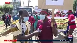 Pantang Hospital Staff Demo - News Desk on JoyNews (28-6-21)