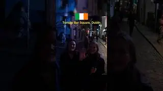 Temple Bar Square, Dublin🇮🇪 Nightlife🤣 #fun #dublin #ireland #nightlife #world #night #shorts