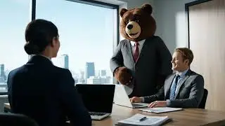 Benny the Bear&rsquo;s Big Job Interview 🐻💼 | AI Animated Short vlog l