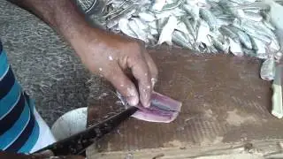 como fazer fil&eacute; de peixe manjuba