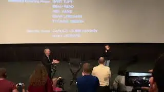 Renee Zellwegar receives a standing ovation at the Arclight Cinemas in Hollywood, CA
