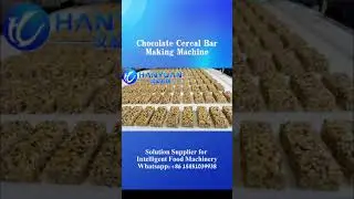 Chocolate Cereal Bar Making Machine/Cereal Bar Cutting Machine/Cereal Bar Equipment #cerealbar