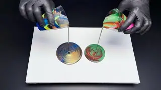 The Black Hole technique - Acrylic fluid art painting
