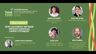 Session 4: How can energy reforms improve European competitiveness