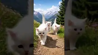 Cute Cats😻 Running in Mountains road | @aishortsm3