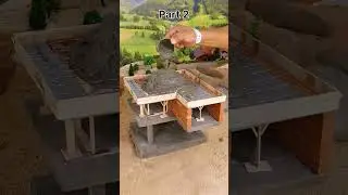 Build Mini house 🏡 || part 2 #dreamhouse #miniature #garage #house #diyprojects #shorts #usa
