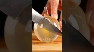 realistic glass lucuma | shiny tropical fruit asmr 🧡✨ #asmr #satisfying #fruit