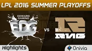 EDG vs RNG Highlights Game 3 Tencent LPL Summer Playoffs 2016 Finals Edward Gaming vs Royal Never Gi