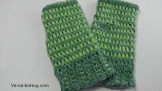 Armstulpen OXFORD - Woolly Hugs SHEEP - Tunesisch Häkeln mit Veronika Hug