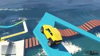 Funny Parkour Challenge In Gta5 | 999.999% Player Failed To Complete This Race