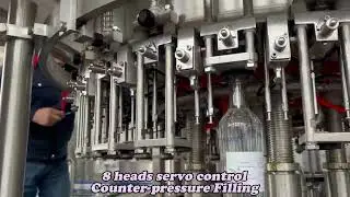 Carbonated Drinks Filling Line Glass Beer Bottles Washing Filling Capping Machine - 700ML(Tall)