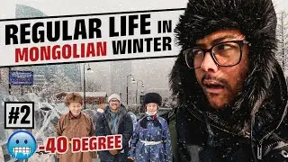 LIFE IN THE EXTREME WINTER OF ULAANBAATAR, MONGOLIA.