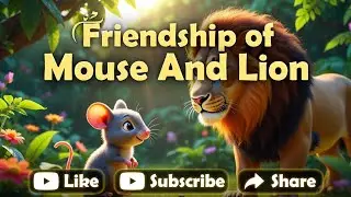Tiny Mouse, Great Lion | Emotional Jungle Fairy Tale.#LionAndMouse#FairyTaleStory#KidsStory#short