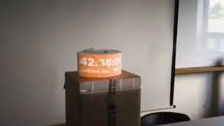 Projection Mapping on curved surface(simple test)