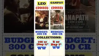 Leo VS Ganpath part 1 one day collection #ganpathteaser #leo